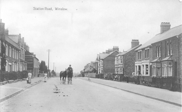 Station Road looking north-east